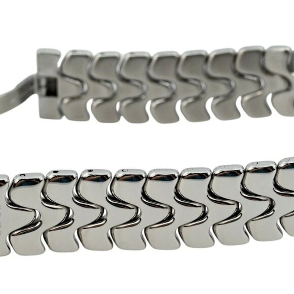 Ebel 36mm Men's Sportwave Stainless Steel Blue Dial Swiss Watch - Picture 7 of 8